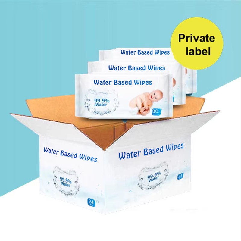 Baby Wipes Factory - Biokleen Custom 60ct Biodegradable Nappy Newborn Baby Sensitive Skin 99.9% Pure Water Wet Wipes