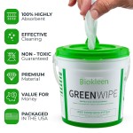 Industrial Wipes Manufacturer - Biokleen Best Selling Healthcare Strong Industrial Dry Wipes with No-Splash Bucket