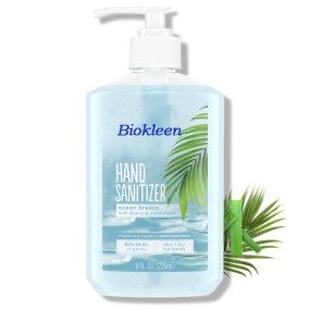 Anti-bacterial Gel Factory - Biokleen Custom 8 Ounce Anti-bacterial 70% 75% 80% Alcohol Hand Sanitizer Gel