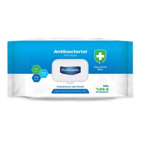 抗菌湿巾厂家-Biokleen代工100片清洁清新手部抗菌清洁湿巾
