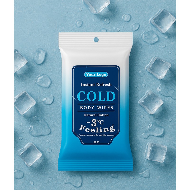 Cooling Wipes Supplier - Biokleen New Arrival 10pcs Summer Cooling Body Wipes Wet Tissue Refreshing Cooling Wipes