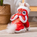 狗外套厂家-毛绒狮子造型小型犬款