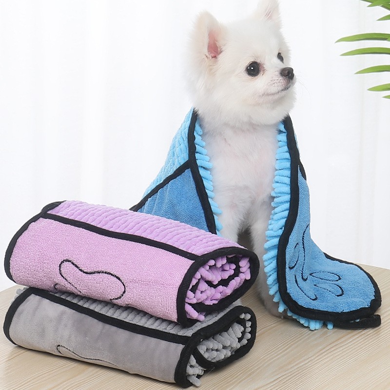 Pet Towel Manufacturer - Chenille Quick Drying Absorbent