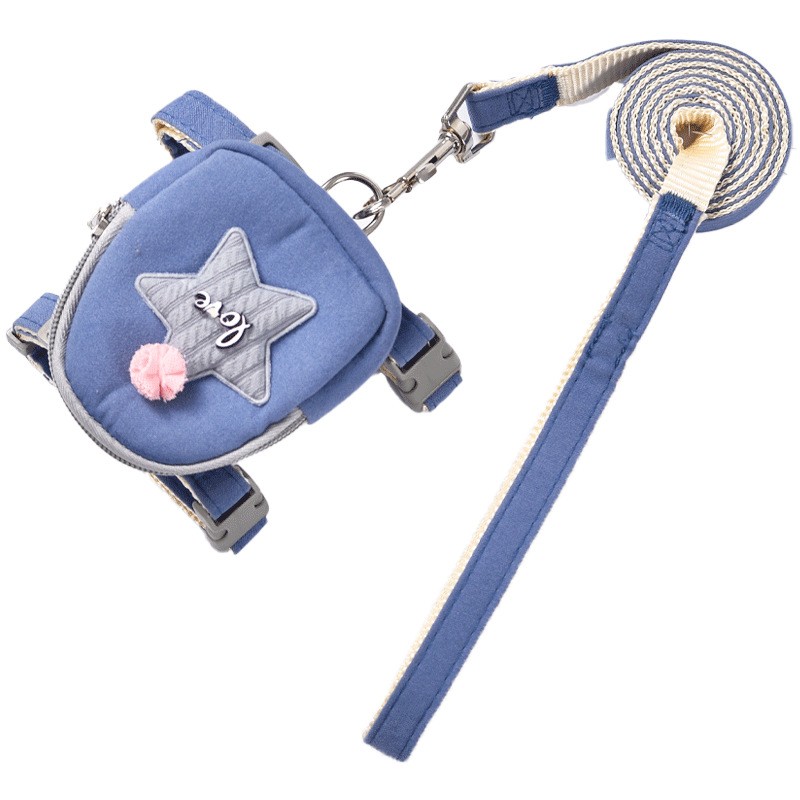 Dog Harness Set Supplier - Cartoon Vest Collar Adjustable