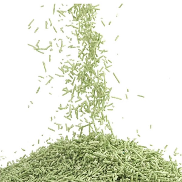 豆腐猫砂生产厂家-可定制1.5-3mm可冲结团砂