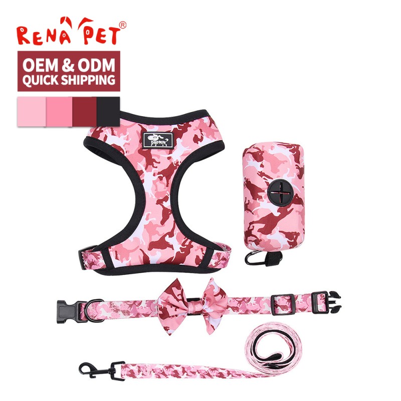 Pet Accessories Set Supplier - Camouflage Collar Leash