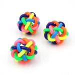 Dog Rubber Toy Factory - Rainbow Color with Bell