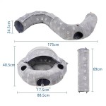 Cat Tunnel Supplier - Plush Donut Foldable