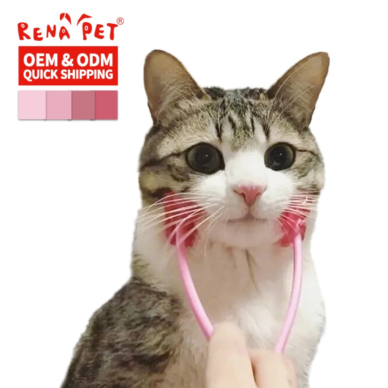 猫按摩器厂家-粉色ABS脸部按摩棒