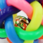 Dog Rubber Toy Factory - Rainbow Color with Bell