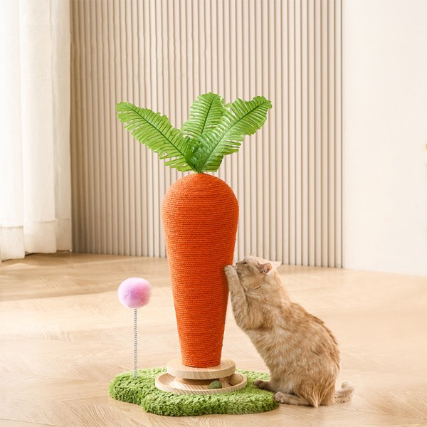 Cat Scratcher Post Factory - Sisal Carrot Mushroom