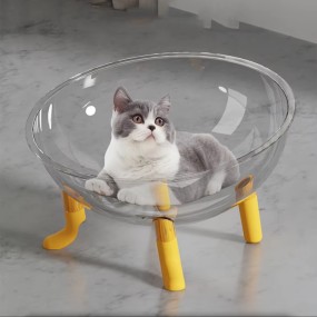 Cat Bed Supplier - Transparent Round Elevated