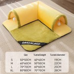 Cat Tunnel Bed Supplier - Anti-Slip Plush Detachable