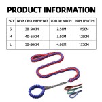 Dog Collar Set Supplier - Eight-strand Nylon Durable