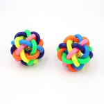 Dog Rubber Toy Factory - Rainbow Color with Bell