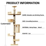 Cat Tree Tower Manufacturer - Wooden Sisal Climbing