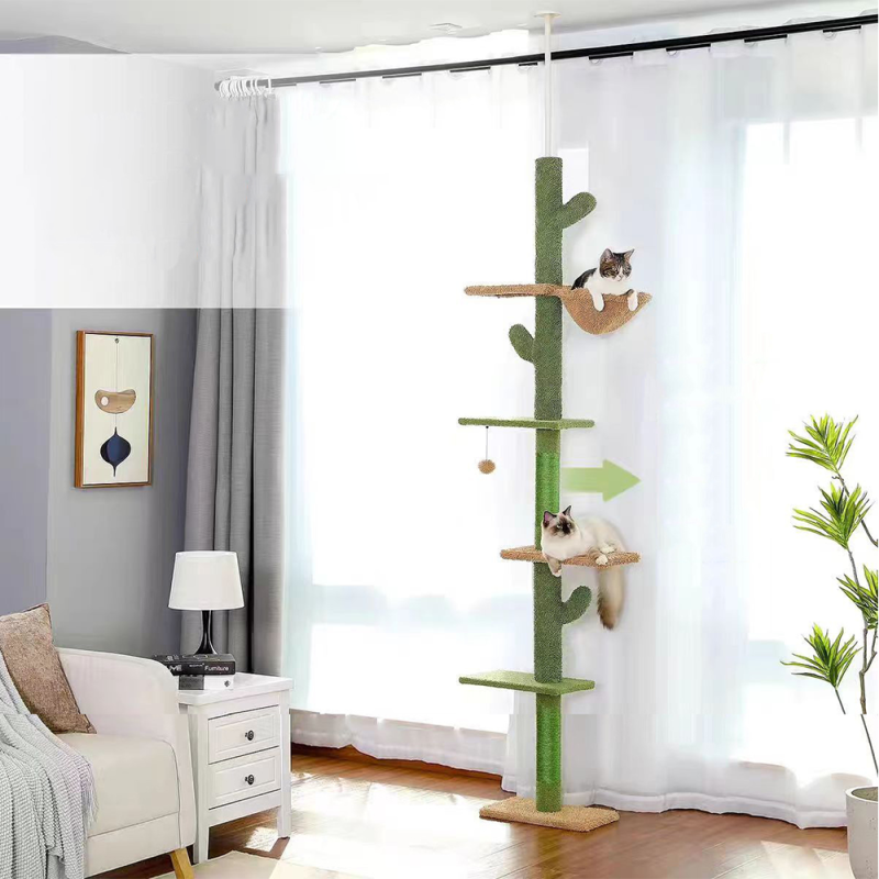 Cat Tree Supplier - Wooden Cactus Design Large