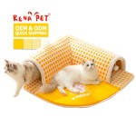 Cat Tunnel Bed Supplier - Anti-Slip Plush Detachable