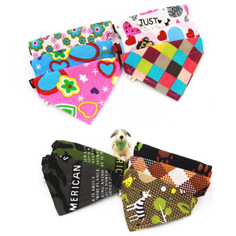 Dog Bandana Collar Supplier - Mix Pattern Buckle