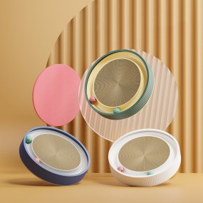 Cat Scratcher Supplier - Catnip Round Cardboard