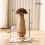 Cat Scratcher Post Factory - Sisal Carrot Mushroom