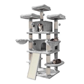 Cat Tree Tower Manufacturer - Wooden Sisal Scratcher