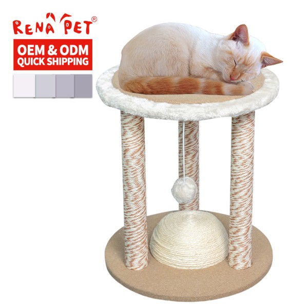 Cat Scratcher Post Supplier - Beige Sisal Ball