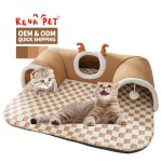 猫隧道床厂家-短毛绒可拆