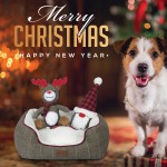 Dog Bed Manufacturer - Brown Grey Christmas