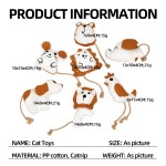 猫玩具厂家-动物造型猫薄荷绳