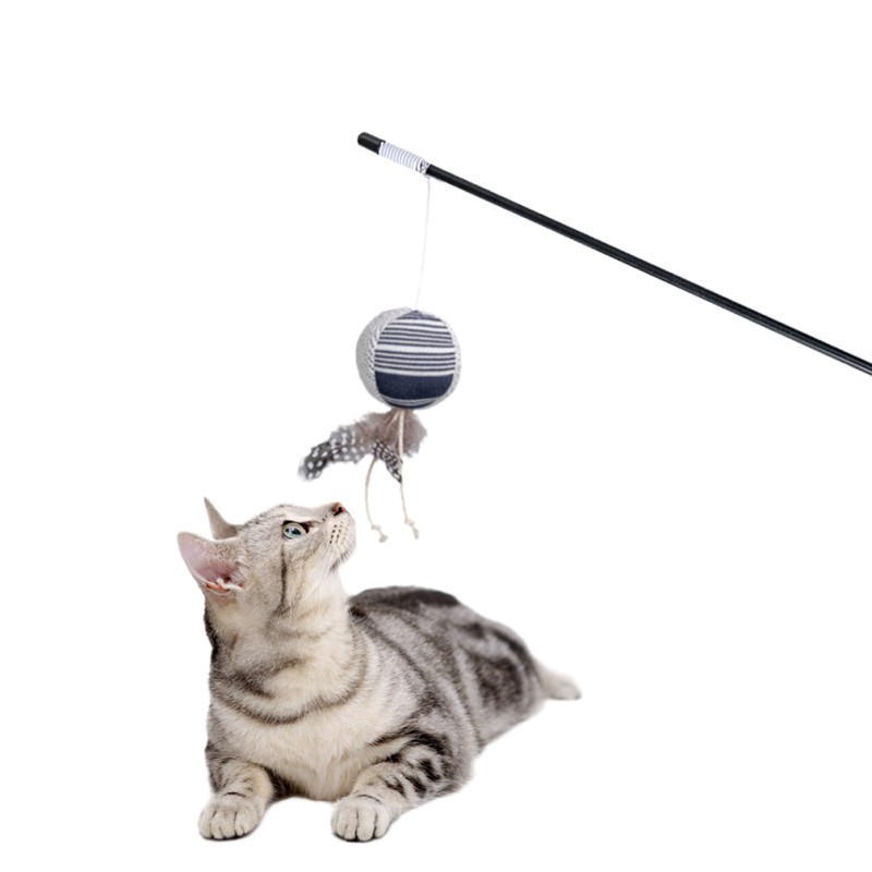 Cat Teaser Toy Factory - Plush Feather Stick