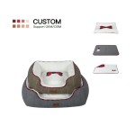 Dog Bed Manufacturer - Brown Grey Christmas