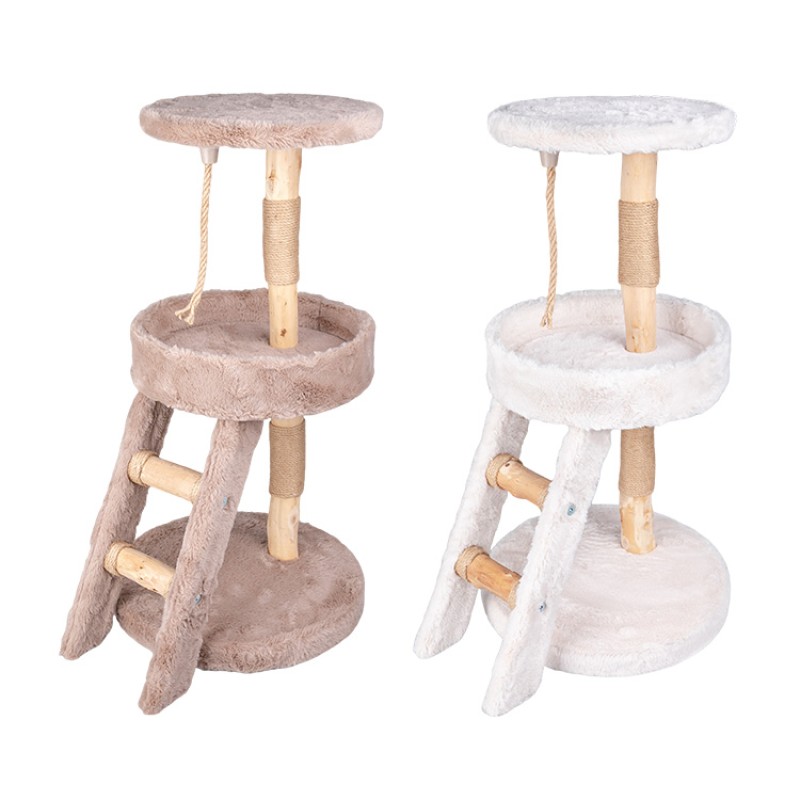 Cat Tree Supplier - Short Plush Wood Custom