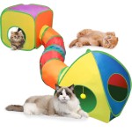 Cat Tunnel Supplier - Large Rainbow Color Foldable