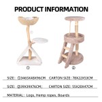 Cat Tree Supplier - Short Plush Wood Custom