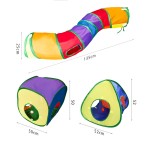 Cat Tunnel Supplier - Large Rainbow Color Foldable