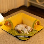 Cat Tunnel Bed Supplier - Anti-Slip Plush Detachable
