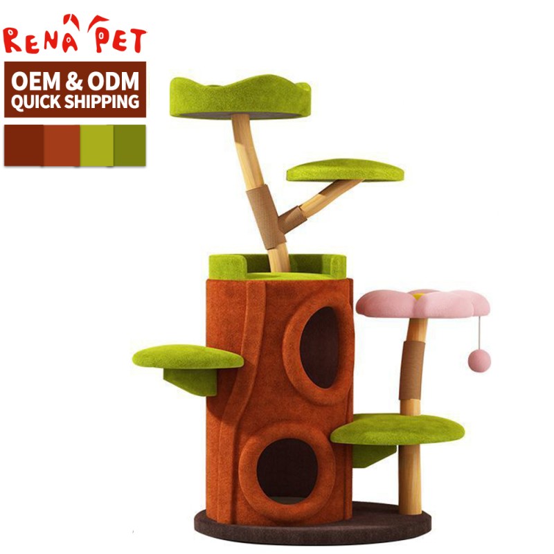 Cat Tree Supplier - Solid Wood Luxury