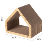 猫抓板供应商-房屋造型瓦楞