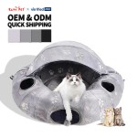 Cat Tunnel Supplier - Plush Donut Foldable