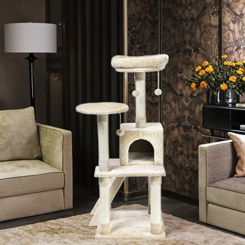 Cat Condo Tree Manufacturer - OEM Dual Platform Tower