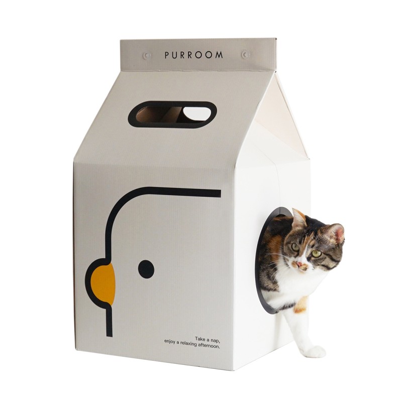 Cardboard Cat House Factory - OEM Corrugated Paper Milk Box