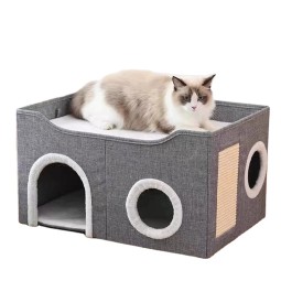 猫隐藏家具生产商-折叠立方体床定制