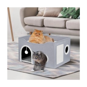Cat Cube House Factory - OEM Grey Scratcher Mat Hideaway