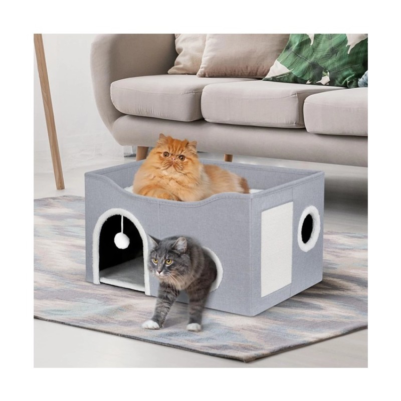 Cat Cube House Factory - OEM Grey Scratcher Mat Hideaway