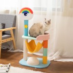 彩虹猫树生产商-环保爬架吊床玩具