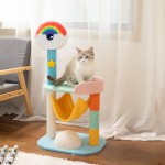 彩虹猫树生产商-环保爬架吊床玩具