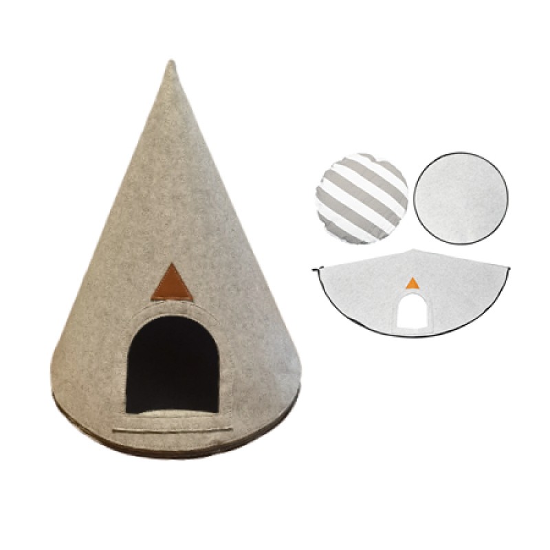 Luxury Cat Bed Factory - OEM Wool House Foldable Tent