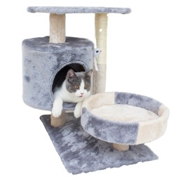 宠物爬架厂家-带窝屋猫树定制