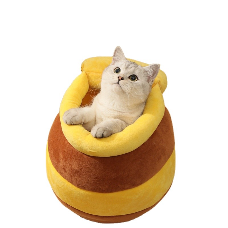 Pet Nest Manufacturer - OEM Honey Jar Deep Sleep Cat Bed
